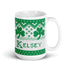 Shamrock Fair Isle Mug for Knitters, Knitting Mug, Knitter Gift, St. Patrick's Day Mug